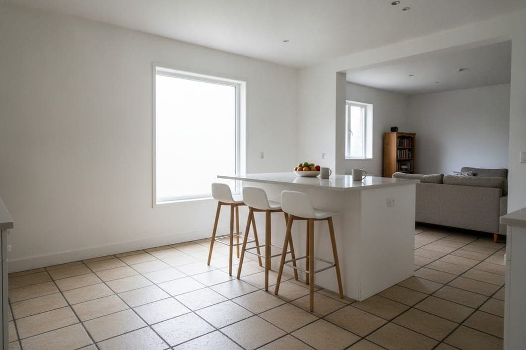 Carrelage : la pièce ou l'extérieur du client avant travaux